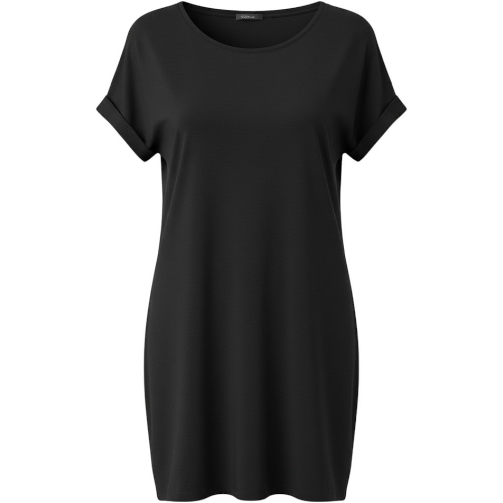 Soma Cold Nights Rib SS Nightshirt Ribbed Black Nightshirt XS NWT